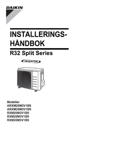 ARXM25-35M9,RXM20-35M9_3PNO386697-3G_Installation manual_Norwegian download